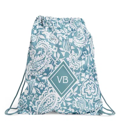 Shop Vera Bradley Drawstring Backsack In Blue