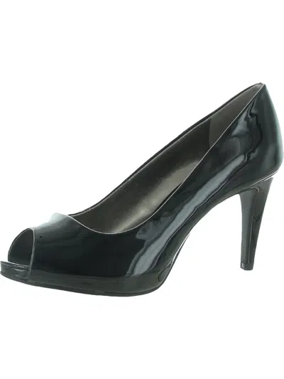 Shop Bandolino Rainaa 3 Womens Patent Dress Peep-toe Heels In Black