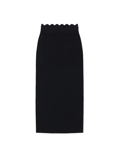 Shop A.l.c Quincy Midi Skirt In Black