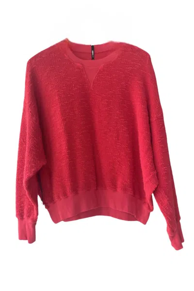 Shop Askk Ny Crewneck Sweatshirt In Cherry In Red