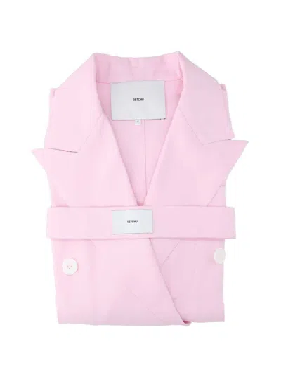 Shop Setchu Jackets In Pink