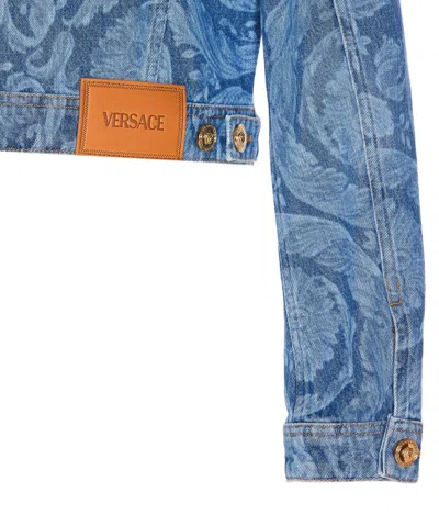 Shop Versace Jackets In Blue