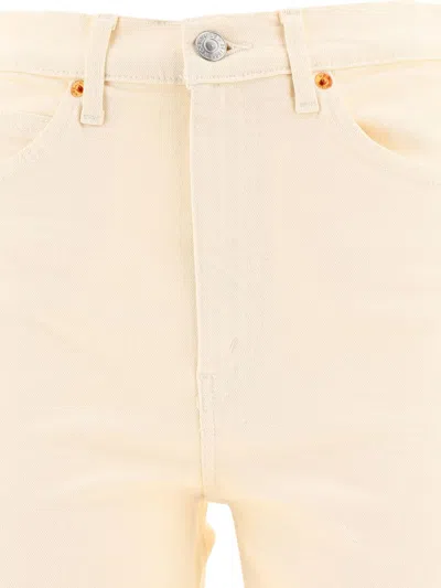 Shop Re/done "70's Straight" Jeans In White