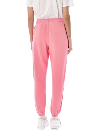 Shop Polo Ralph Lauren Jogging Washed Fleece Pants In Ribbon Pink