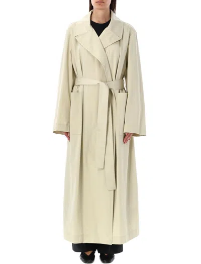 Shop Rohe Róhe Long Wrap Trench In Sand