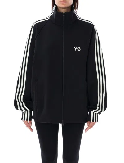 Shop Y-3 Adidas Track Jacket 3 Stripes In Black