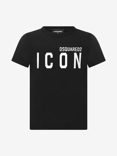 Shop Dsquared2 Kids Icon T-shirt In Black