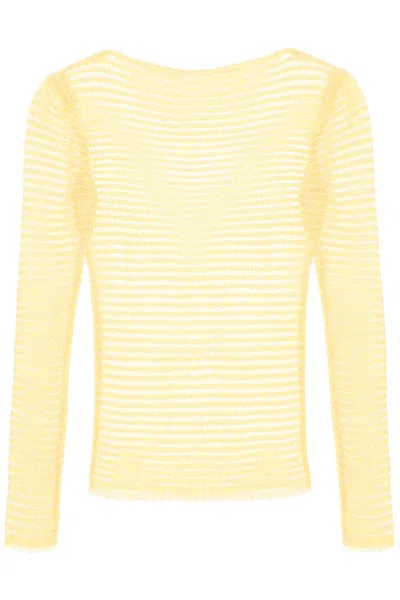 Shop Paloma Wool Taxi Mesh Perforated In Giallo