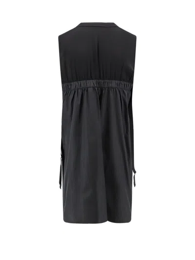 Shop Moncler Dress In Black