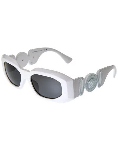 Shop Versace Unisex Ve4425u 54mm Sunglasses In White