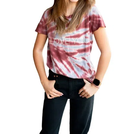 Boat House Fall I Love You Tie-dye Tee In Multi In Multi