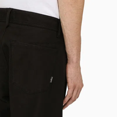Shop Stone Island Shadow Project Baggy Trousers In Black