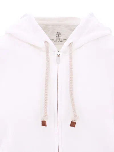 Shop Brunello Cucinelli Sweatshirt In White