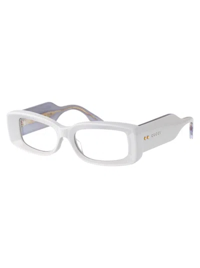 Shop Gucci Sunglasses In 005 Grey Grey Transparent