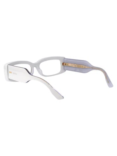 Shop Gucci Sunglasses In 005 Grey Grey Transparent