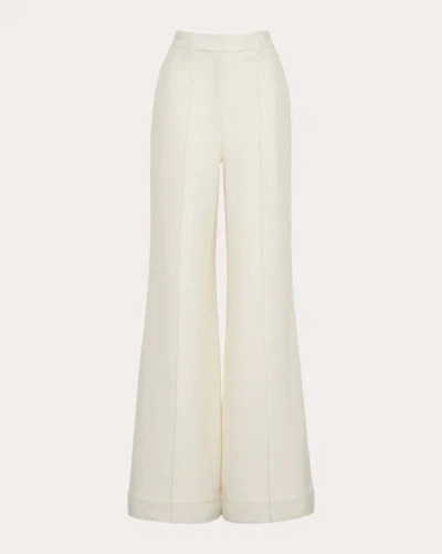Shop Adam Lippes Women's Silk Wool Deeda Pants In White
