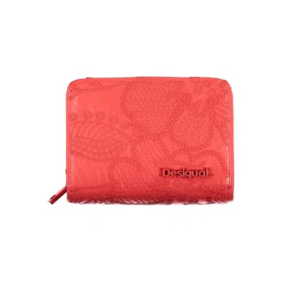 Shop Desigual Polyethylene Women's Wallet In Pink