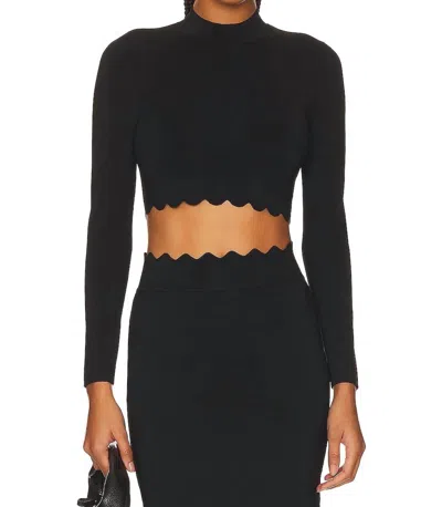 Shop A.l.c Bea Long Sleeve Top In Black