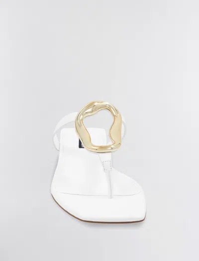 Shop Bcbgmaxazria Kima Flat Sandal In White