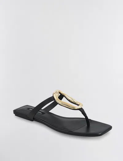 Shop Bcbgmaxazria Kima Flat Sandal In Black