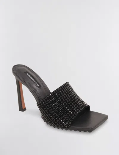 Shop Bcbgmaxazria Porsha Slide Heel In Black Sequins