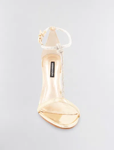 Shop Bcbgmaxazria Trinnia Sandal Heel In Platinum
