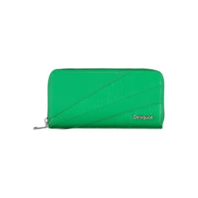 Shop Desigual Polyethylene Women's Wallet In Green