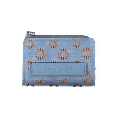 Shop Desigual Polyester Women's Wallet In Blue