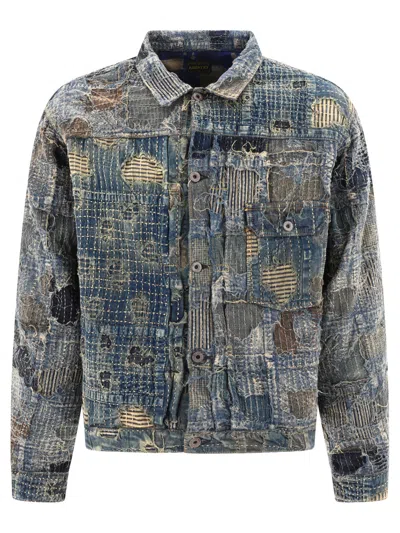 Shop Kapital "boro Spring" Overshirt Jacket