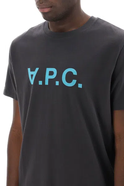 Shop Apc A.p.c. Flocked Vpc Logo T-shirt Men In Multicolor