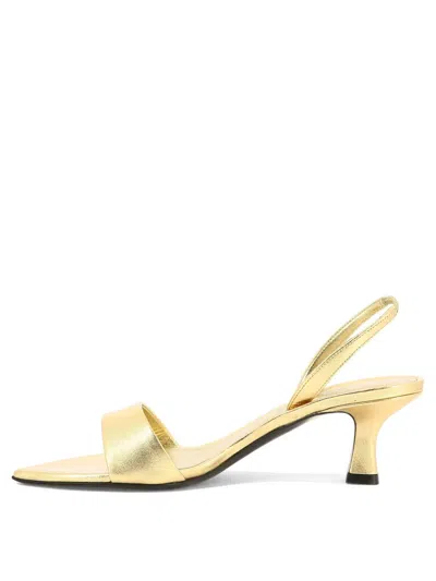 Shop 3juin "syria" Sandals In Gold