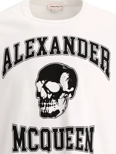 Shop Alexander Mcqueen "skull" T-shirt In White