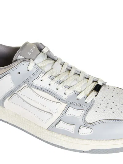 Shop Amiri 'skel Top Low' Sneakers In Grey