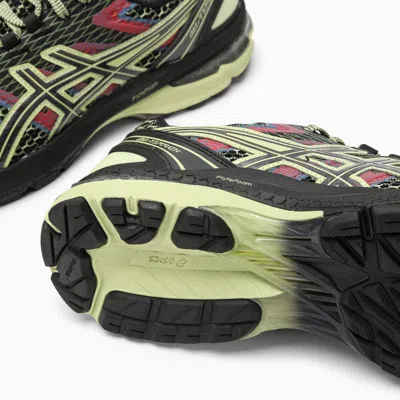 Asics Mesh Us4-s Gel-terrain Kiko Curat Low-top Sneakers With Rubb In Black
