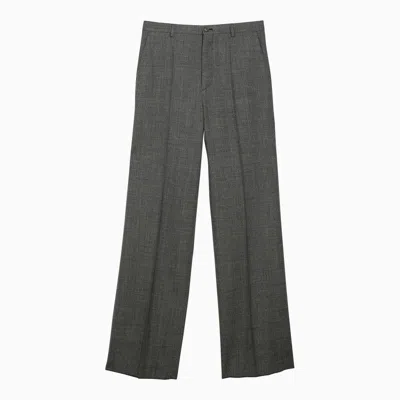 Shop Balenciaga Black/grey Wide Trousers