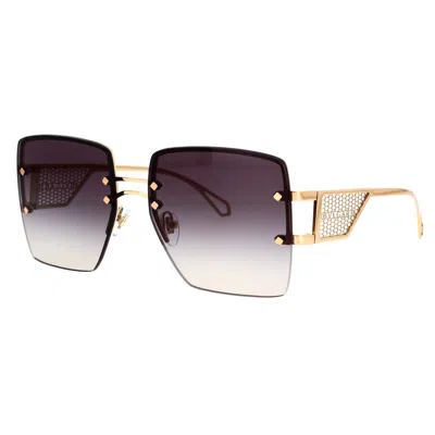 Shop Bvlgari Sunglasses In Rosé Gold