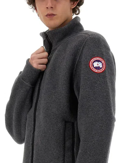 Shop Canada Goose Sweatshirt With Logo In Grey