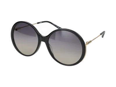 Shop Chloé Sunglasses In 001 Black Gold Grey