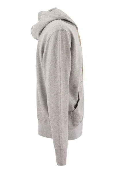 Shop Autry Logo Embroidery Hoodie In Gray