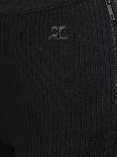 Courrèges Trousers In Black