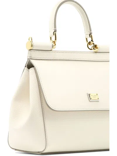 Shop Dolce & Gabbana "small Sicily" Handbag In White