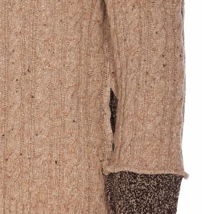 Dolce & Gabbana Asymmetric-neck Patchwork-design Jumper In Black