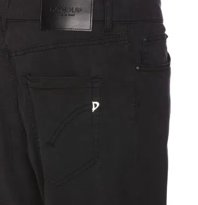 Shop Dondup Trousers In Black
