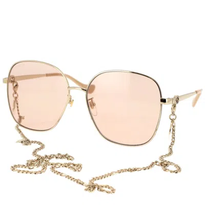 Shop Gucci Eyewear Sunglasses In 003 Gold Gold Orange