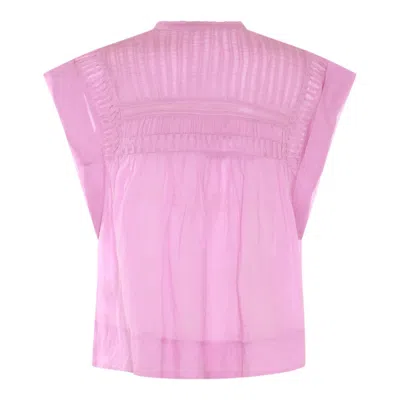 Shop Isabel Marant Étoile Pink Cotton Shirt In Mauve