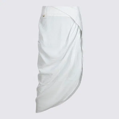 Shop Jacquemus Skirts White