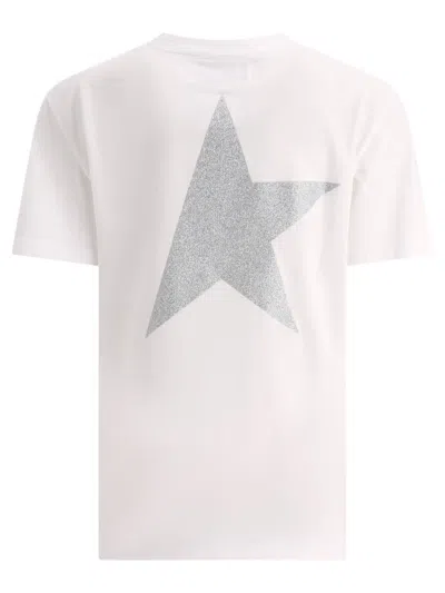 Shop Golden Goose "star" T-shirt In White