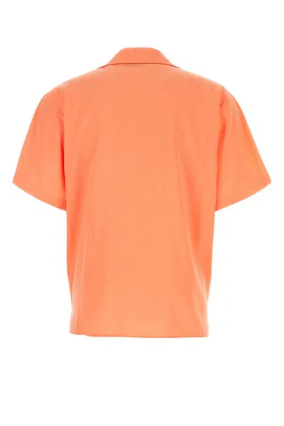 Shop Msgm Shirts In Orange