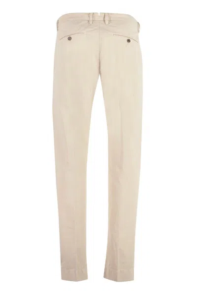 Shop Handpicked Mantova Cotton Trousers In Beige