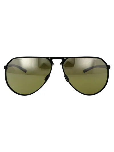 Shop Porsche Design Sunglasses In A417 Black